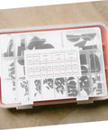 135 Piece Woodruff Key Set Carbon Steel Half Moon Keys For Metric Keyways And Pulleys Built For Gearhead Machinery Repair