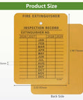 Beefy Monthly Fire Extinguisher Inspection Tags 2.25 X 3 Inches Heavy Duty Yellow Plastic with Safety Compliance Labels Pack Of 100