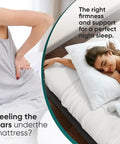 Heavy Duty Queen Bunkie Board Straight Up Solid Hollow Plastic Mattress Support Platform Compatible With Memory Foam And Hybrids Zero Sag Foundation game changer, shown with support for perfect night sleep.