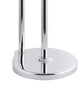 Thick base of the Free Standing Toilet Paper Holder With Reserve Space For Jumbo Rolls, Chrome Finish, 3.5 lb stand
