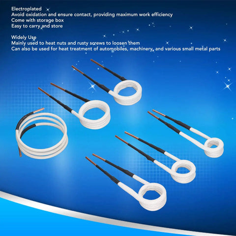 Knuckle Buster Induction Heater Coil Kit Featuring Thick Brass Cores And Versatile Shapes For Slapping Heat On Rusty Nuts And Frozen Bearings, showing multiple coils.