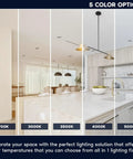 5 color temperature options for 2 Inch Led Recessed Lighting Kit Featuring Heavy Hitter Glare Free Deep Recessed Trim.