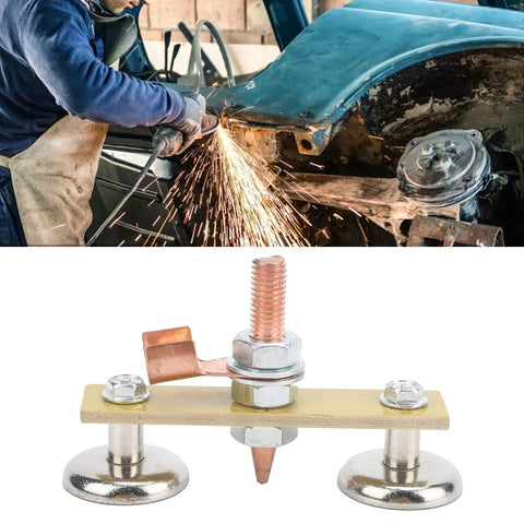 Welding Magnet Head With Iron Ground Tool And 4mm Insulation for auto repair and metal fabrication projects.