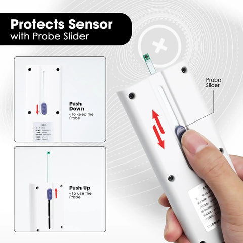 Portable Gauss Meter With Rechargeable Battery 25000 Gauss 2500 MilliTesla Range Magnetometer For Magnetic Field Testing North South Pole Detection Data Logging And Alarm Plus Or Minus Five Percent Accuracy For Factory QC And Workshops, probe slider