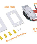 Components of Smart Dimmer Switch With Remote, WiFi Enabled, Works With Alexa And Google Home, Dimmable LEDs CFLs And Incandescents