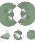 Angle Grinder Wheel Guard Protector Easy Install Safety Shield in green iron with full coverage viewed from above and different angles