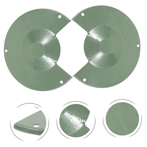 Angle Grinder Wheel Guard Protector Easy Install Safety Shield in green iron with full coverage viewed from above and different angles
