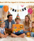Family celebrating with Air Dry Clay Kit For Kids With 12 Animal Crafts Colorful Modeling Clay And Sculpting Tools Step By Step Tutorials Safe Nonstick Diy Art Set Kid Friendly Fun Easy To Use Perfect Gift For Ages Three To Twelve Boys And Girls.