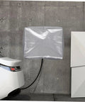 Wall Mounted EV Charger Cover For Outdoor Charging Stations Brings Tough As Nails All Season Protection With A Slick Modern Profile to shield outlet.