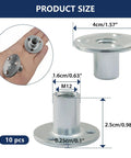 10 Pack Badass M12 T Nuts Built Tough With Rock Solid Zinc Plated Carbon Steel and Wide Round Base for Easy Use