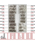Top Shelf Heavy Duty Nuts And Bolts With Screws Washers And Seal Rings Hardware Kit Rust Proof assorted round head screws in various sizes