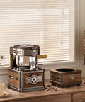 Home Coffee Bean Roaster With 700 Watt Heater And Built In Smoke Remover For Mess Free Cleanup featuring a sleek design and chaff removal tray.