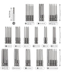 50 Piece Screwdriver Bit Set With Case And Extra Long Magnetic Driver Kit For Drill And Screwdriver Pro Grade Heavy Duty Includes Various Bits