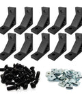 Ten Sets Heavy Duty 2020 Aluminum Extrusion Corner Bracket For 20 Series V Slot Hardware L Angle Connector With Slide Nuts Bolts And Screws