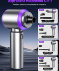 Boss Level 80,000 RPM Vacuum And Air Duster 4 In 1 Handheld Cordless Cleaner modes overview with suction and spray tips