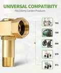 Lead Free Brass Hose Reel Fittings And Swivel Adapter For Garden Hose Reels Brass Replacement Part With 1 Inch GHT To 0.8 Inch Connector 3 Inch Swivel Durable And Safe Fits Various Reel Models on brass hose reel fitting with universal compatibility