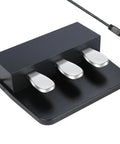 Portable 3 Pedal Keyboard Pedal Board With Soft Sostenuto And Sustain Pedals, Anti Slip Wood Base, Compatible With Yamaha Pianos