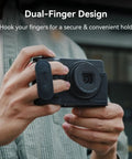 Camera Finger Strap With Dual Finger Grip For Ricoh GR Series Cameras Reduces Hand Strain During All Day Shoots Travel Ready Secure Comfort
