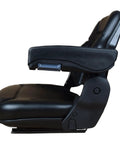 Side view of Rugged Workhorse Universal Operator Seat for Backhoes Dozers Excavators Wheel Loaders Skid Steers Telehandlers