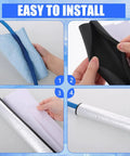 Installation steps of 14 Pack Pipe Insulation Foam Tubes With Self Adhesive Aluminum Foil Wrap, wall thickness 0.6 inch