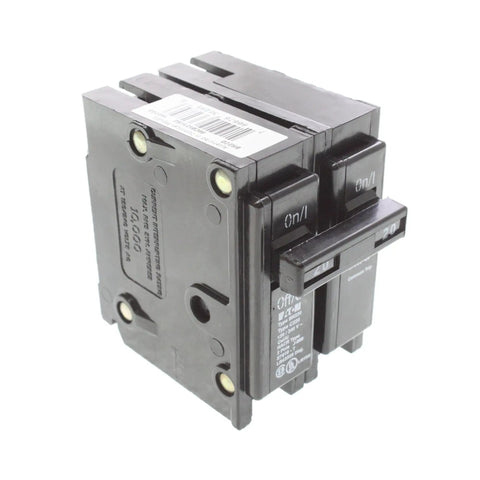 Plug On 20 Amp Two Pole Circuit Breaker For 120 Volt And 240 Volt Panels Type BR UL Listed Replacement For Home Wiring And Electrical Upgrades Five Pack