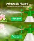 27 Ounce Handheld Pump Sprayer With Adjustable Brass Nozzle demonstrating stream and mist functions