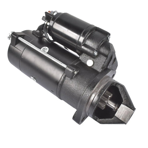12V 9 Tooth Starter Motor With Cross Reference 04131602 Fits TD2.9 TD3.6 TCD2.9 TCD3.6 And Genie GTH5519 Industrial Diesel Engines For Easy Cranking And Reliable Repair Parts. black 12V starter motor with 9 tooth pinion