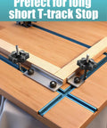 Pro Grade 12 Sets 1/4-20 T Track Bolts And Knobs Kit securing wood on T-track system table