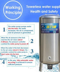 Built Like A Tank 79 Gallon Stainless Steel Pressure Tank For Yard And Garden Water Storage And Pump Systems Automatic Pressure Control seamless design with water supply instructions