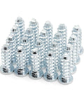 Solid Replacement Bed Rail Screws Heavy Duty Euro Fasteners For Your Ikea Malms Hemsnes Brimnes Bedroom Rig, pack of zinc plated screws.