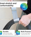 Person using Beefy Heavy Duty Duct Tape Waterproof 5 Pack Industrial Gray Tape For Repairs Indoor Outdoor Use No Residue Tear By Hand