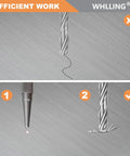 Top Tier 4 Piece Nail Setter And Center Punch Set Forged From Heat Treated Alloy Steel demonstrating accurate nail setting techniques.