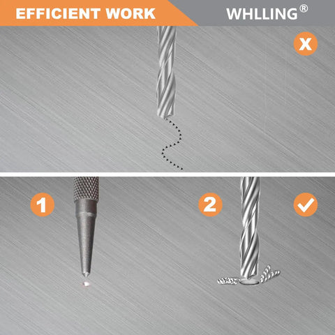 Top Tier 4 Piece Nail Setter And Center Punch Set Forged From Heat Treated Alloy Steel demonstrating accurate nail setting techniques.