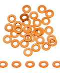 M3 Aluminum Flat Washer Set 30 Pcs Anodized Orange Countersunk Gaskets 6mm Outer Diameter 3mm Hole 0.5mm Thick For RC FPV PCs Drones And Mechanical Accessories