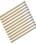 A set of 100 Piece Spring Test Probes with Brass Contact Pins 2mm Tips and 9 Claws for Electronics and Industrial use.
