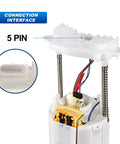 Close-up of top view of Fuel Pump Assembly With Sending Unit For Chrysler 300 2005 2010 V6 2.7L 3.5L And V8 5.7L Dodge Charger 5-pin connection