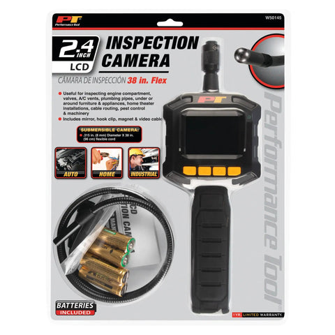 Dope 2.4 Inch LCD Submersible Inspection Camera With 36 Inch Flexible Neck for engine compartments in package