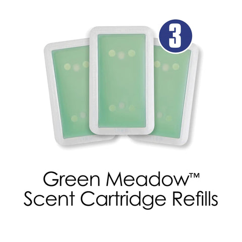 Green Meadow Scent Refills 3 Pack For TrueAir Odor Eliminators Fits Models 04530GM 04531GM 04532GM Long Lasting