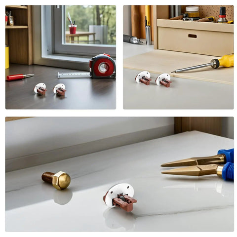 Replacement Drawer Glide Kit Bottom Mount Plastic Drawer Slides For Cabinets Dressers And Kitchen Furniture on table
