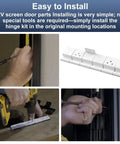Heavy Duty Beefed Up RV Door Friction Hinges Compatible With Lippert Entry Doors For 5th Wheel Travel Trailers And Motorhomes Road Ready Camper Replacement Hardware With Slick Smooth Swap All Weather Tough installation steps with tools.