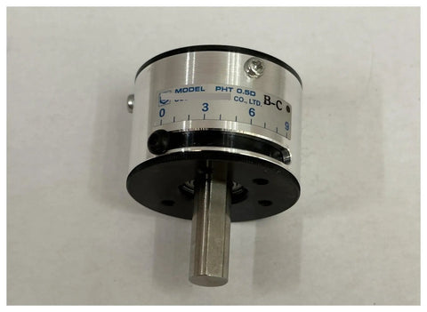 Magnetic Powder Brake With Hysteresis Clutch PHT0.5D for easy torque control visible on white surface