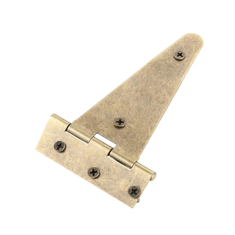 Adjustable Soft Close Door Hinges 2 Pack T Shape Butt Hinges For Cupboards Wardrobes Jewelry Boxes And Chests Quiet Smooth Opening Durable Easy Install Great For Cabinets And Closets shown from top angled view