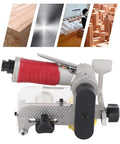 Ditch the dust with this Badass 1A Air Pneumatic Belt Sander Bench! Compact design with red grip, suitable for precision metal polishing.