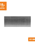 Pro Grade 18 Gauge Brad Nails 1 1/4 Inch Rust Proof Galvanized Steel With Reliable Glue Collation 5000 Count Bulk Box for trim use.
