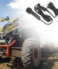 12V ATV And UTV Winch Corded Hand Controller Kit With 16 Foot Cable Wired Remote Control For Easy Winching Durable Wiring Pack Included Rugged Interlock Design For Rough Trails, wired remote and ATV
