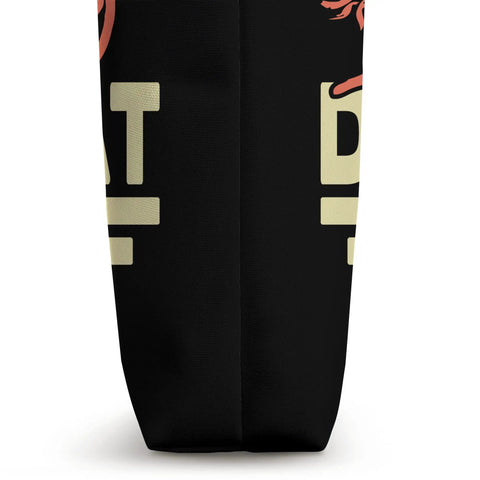 Close-up side view of Paddler Approved Dragon Boat Racing Tote Bag For Team Practice And Race Day with bold dragon graphic.