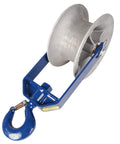 Heavy Duty 12 Inch Hook Type Sheaves With Welded Steel Frame And Self Lubricated Bearings For Eight Thousand Pound Cable Pulling Capacity And Rugged Construction For Tough Jobsites