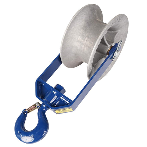Heavy Duty 12 Inch Hook Type Sheaves With Welded Steel Frame And Self Lubricated Bearings For Eight Thousand Pound Cable Pulling Capacity And Rugged Construction For Tough Jobsites