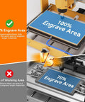 Comparison of 100% engrave area with Heavy Duty Vacuum Table For CNC Engraving And Milling Boss Level Workholding vs traditional clamping method at 70% engrave area.