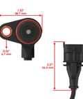 Crank Position And Speed Sensor For Polaris Ranger XP 900 2013 2018 And ACE 500 570 900 1000 Series UTV ATV Replacements With Easy Install And Durable High Quality Performance, black sensor 1.52 in